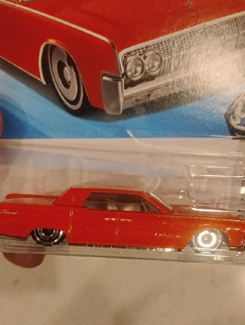 Mattel Hot Wheels Red 1964 Lincoln Continental Toy Car